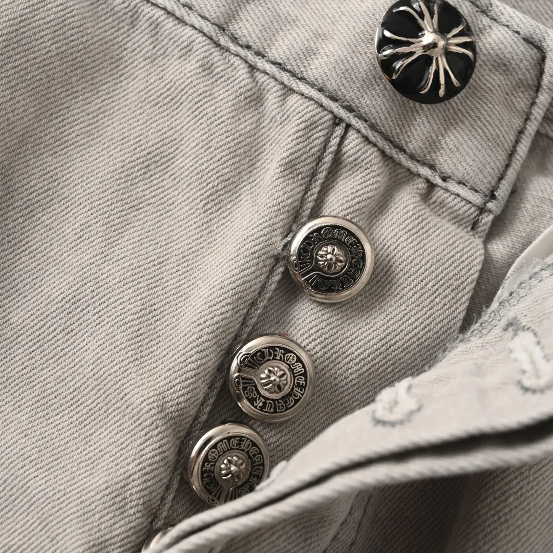 CHROME HEARTS CH Light Gray ch ， ！！ Premium ， ， ， zp ， Breathable ， ， ， ！ up！ ：Light Gray Size：28 30 32 34
